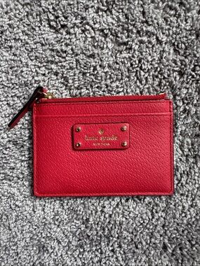 ️NWOT Kate Spade Grove Street Adi Wallet/Card Holder/Coin Purse Red Carpet